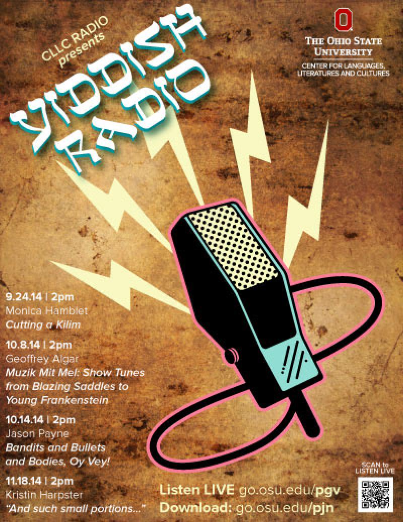 Yiddish Radio Flyer 2014 with schedule and graphic