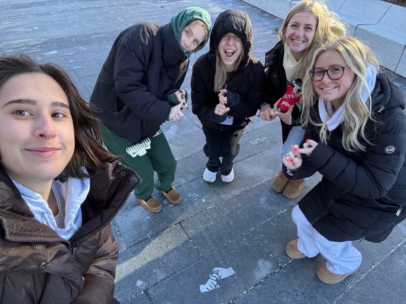 ASL students at Friendship Plaza