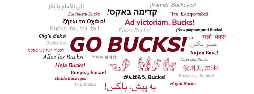 "Go Bucks!" in various languages
