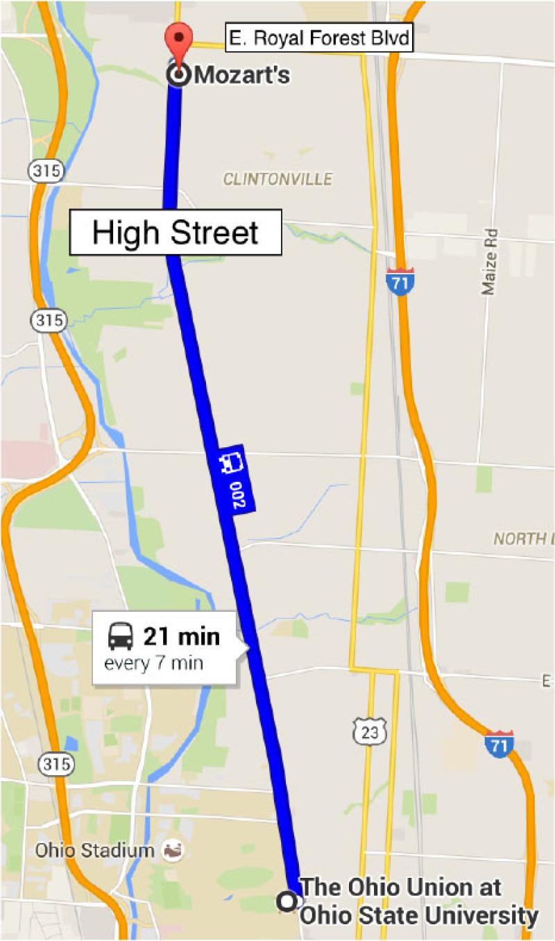 Map to Mozarts