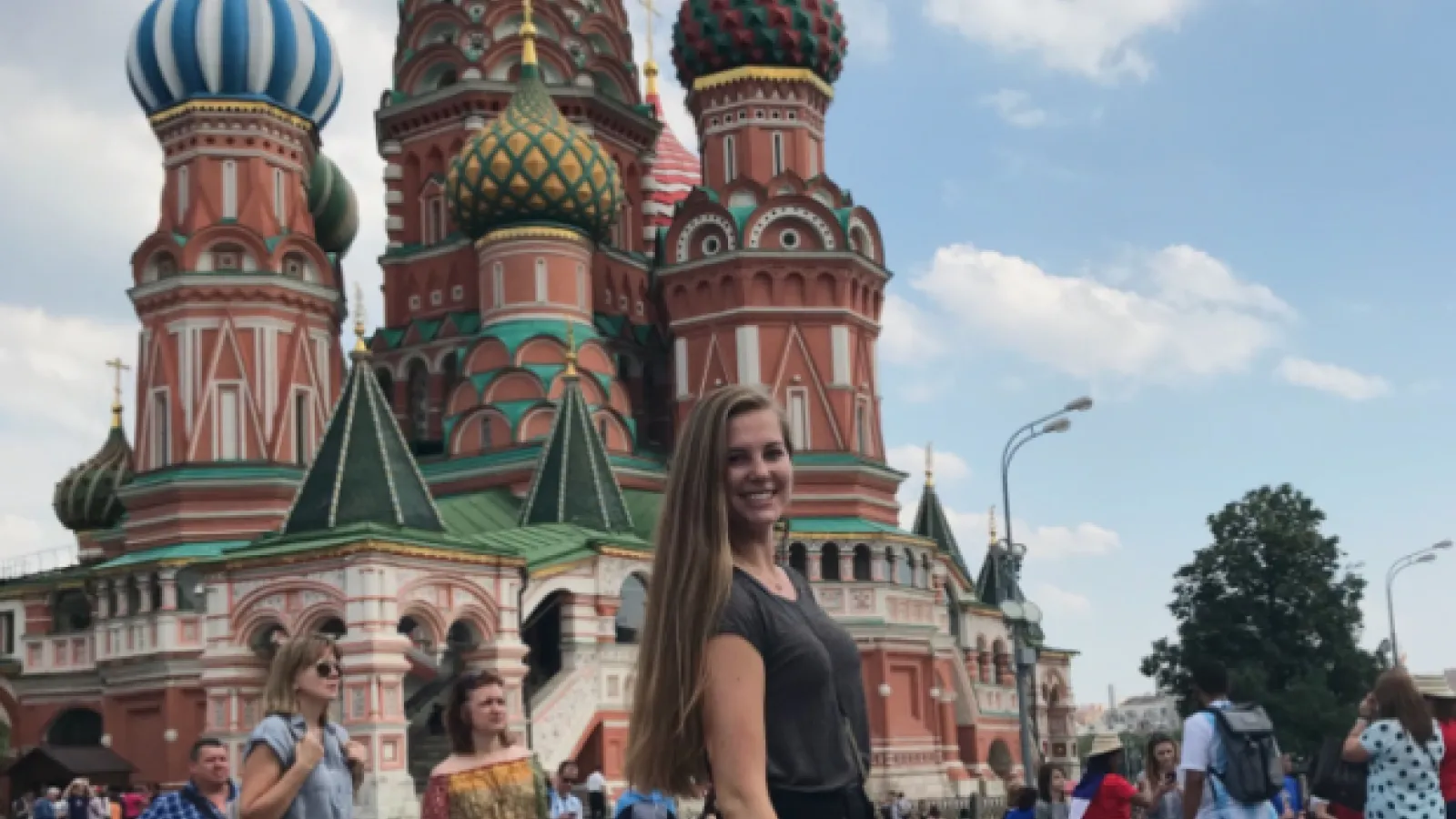 Sydnee Wilke posing in Russia
