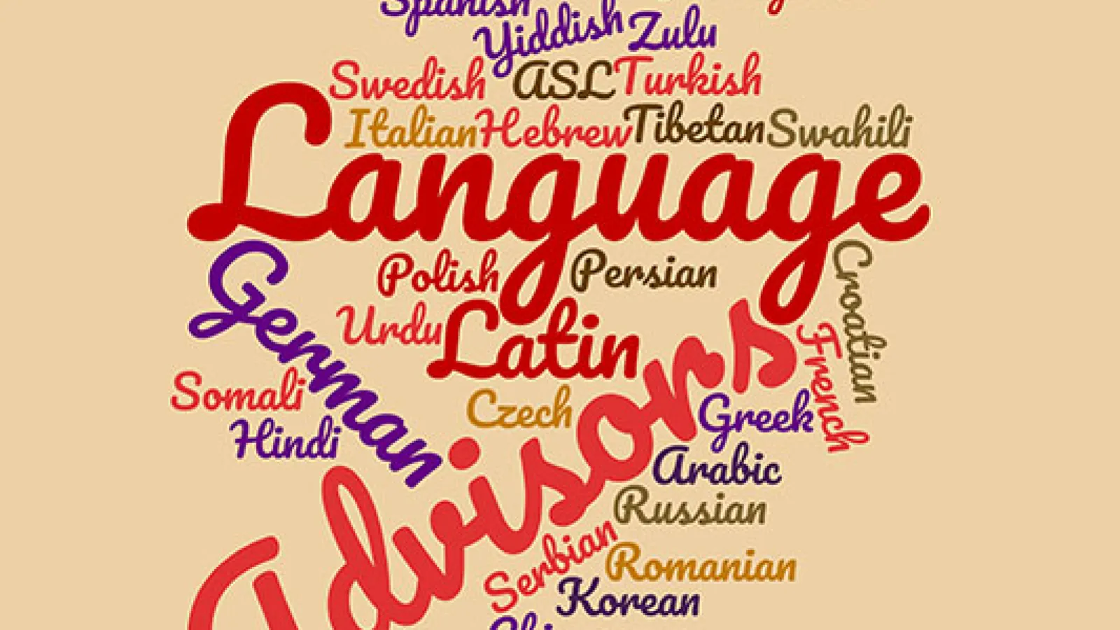 Language Advisors word cloud