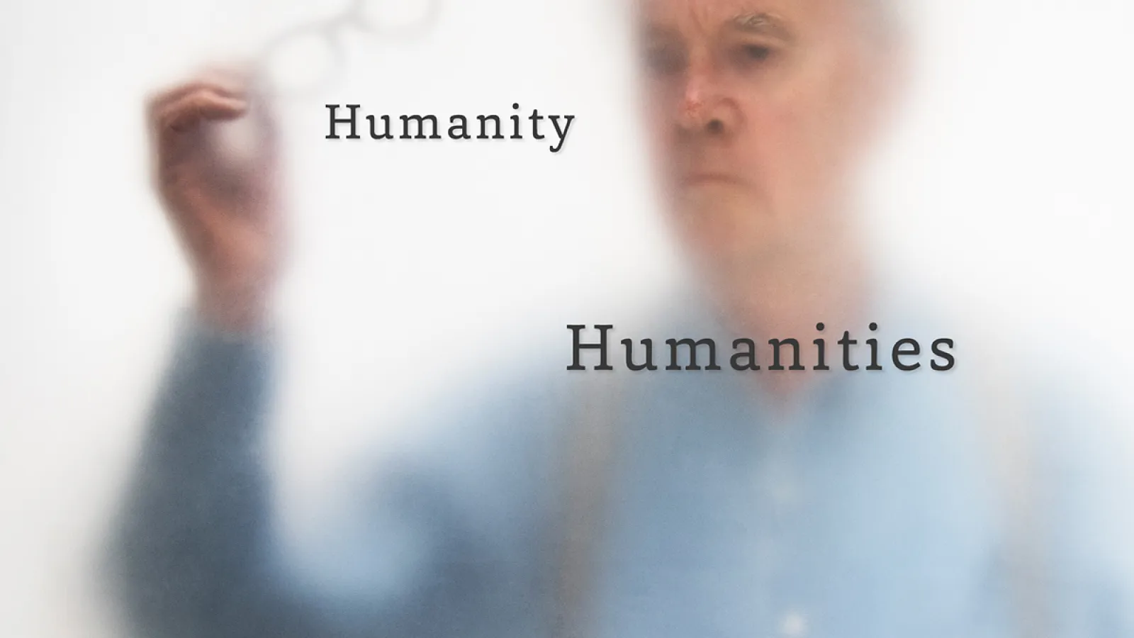 A portrait of Humanities Institute founder Chris Zacher