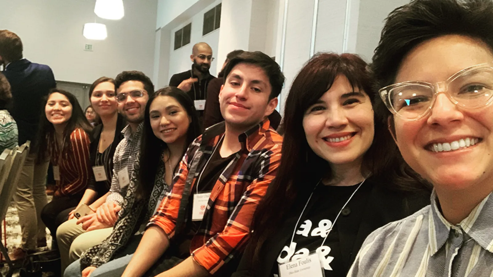 Elena Foulis' student ensemble group, PerformancerUS, at a conference in New Mexico