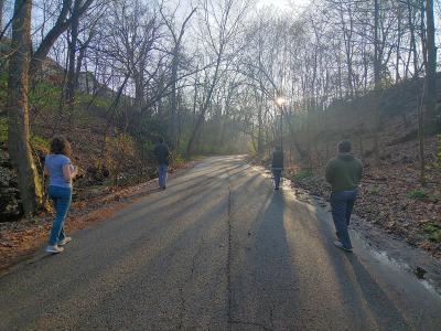 Social distance walk near Walhalla Ravine Social distance walk near Walhalla Ravine