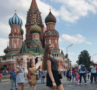 Sydnee Wilke posing in Russia