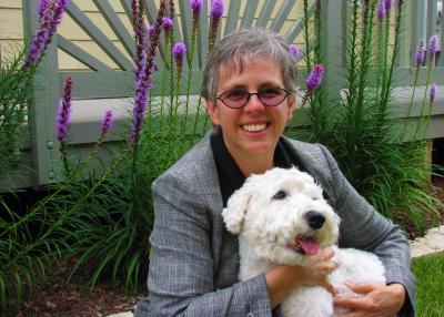 Marla and Hannah Marla Berkowitz with her dog, Hannah