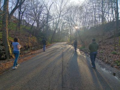 Social distance walk near Walhalla Ravine Social distance walk near Walhalla Ravine