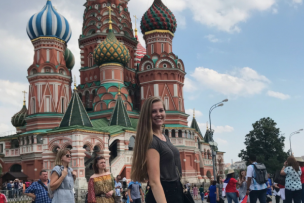 Sydnee Wilke posing in Russia