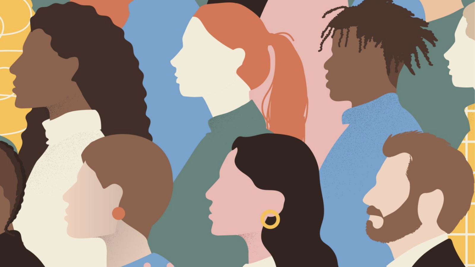 Side profiles of people