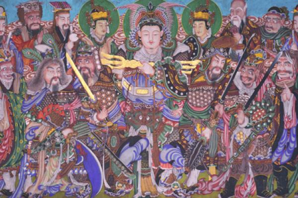 Guardian Spirits - Color on Paper and Fabric