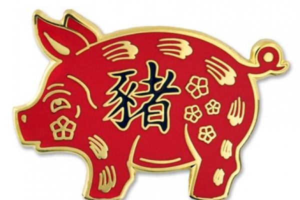 A picture of a Chinese zodiac pig for the Chinese New Year
