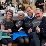 Faculty attend the World Language Welcome Party