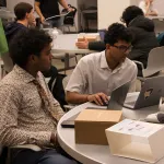 Students at the World Language Appathon