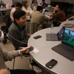 Students at the World Language Appathon