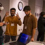 Students at the World Language Appathon