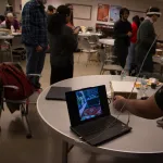 Students at the World Language Appathon