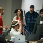 Students at the World Language Appathon