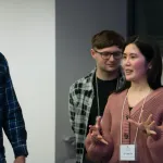 Students at the World Language Appathon