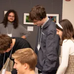 Students at the World Language Appathon