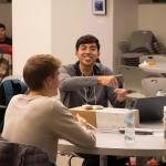 Students at the World Language Appathon