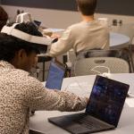 Students at the World Language Appathon