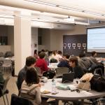 Students at the World Language Appathon