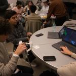 Students at the World Language Appathon