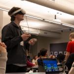 Students at the World Language Appathon