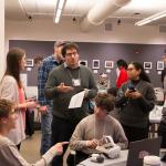 Students at the World Language Appathon