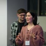 Students at the World Language Appathon