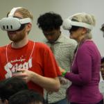 Students at the World Language Appathon